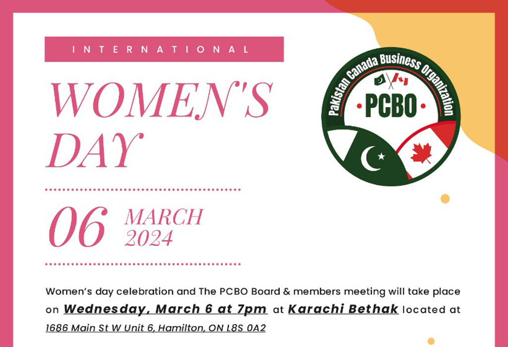 women day pcbo canada 6 march 2024